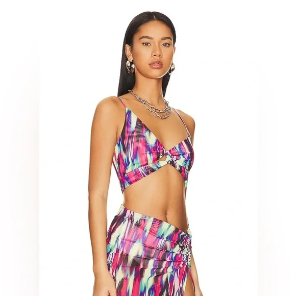 SERENITY Camila Coelho Crop Top Size Small Brand New REVOLVE - Picture 2 of 4